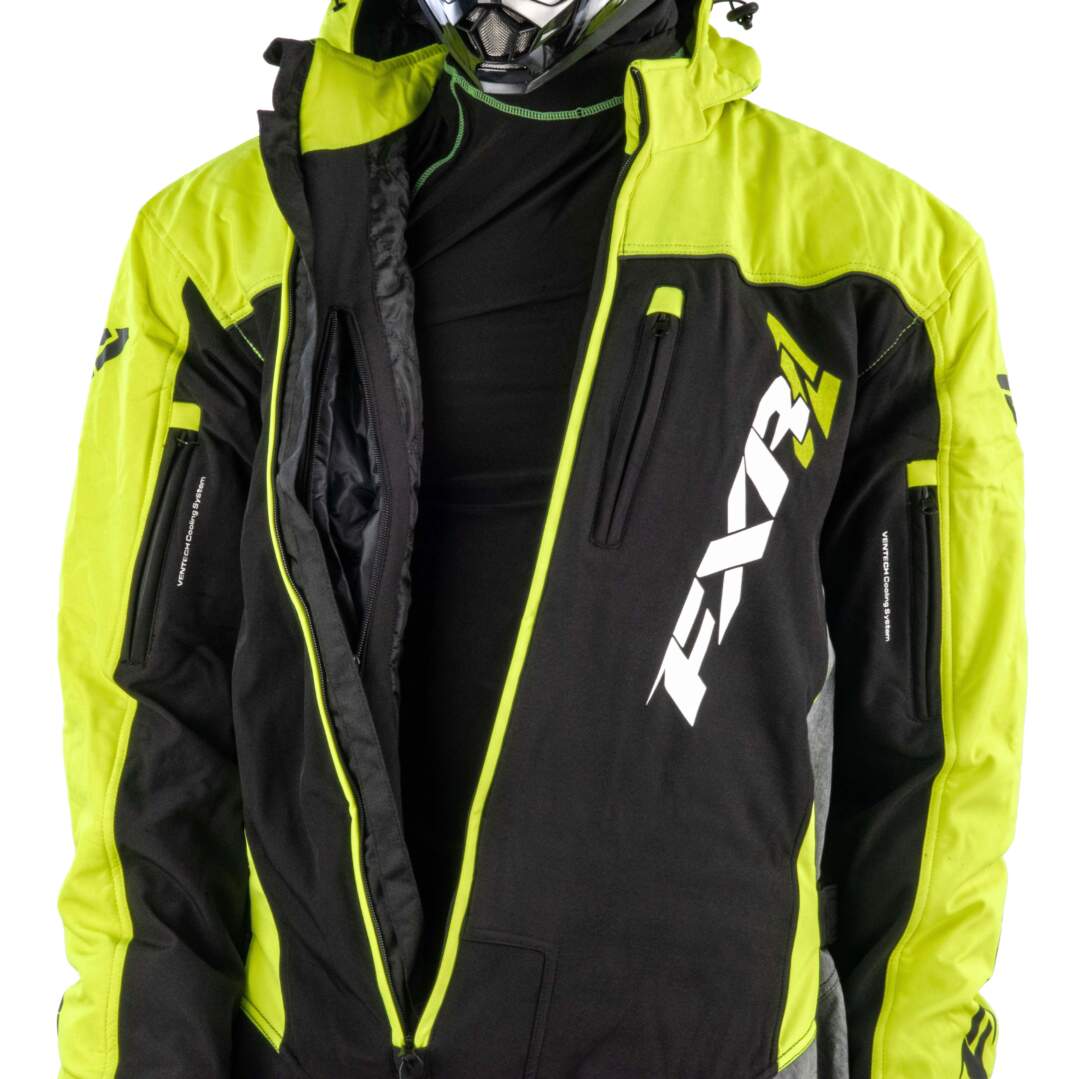 Комбинезон для снегохода FXR Maverick Lite #1 lemon-green (текстиль) (M)