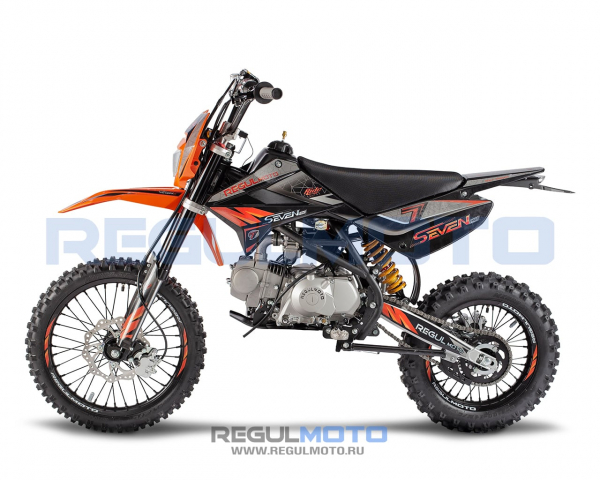 Питбайк Regulmoto SEVEN PRO 17/14 Черный-оранжевый