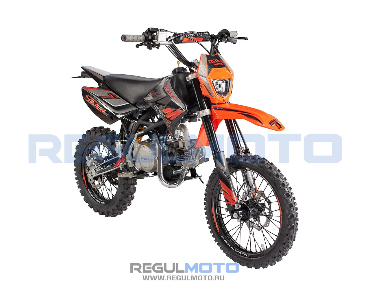 Питбайк Regulmoto SEVEN PRO 17/14 Черный-оранжевый
