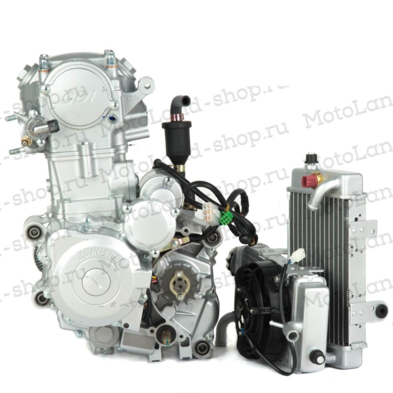 Двигатель 250см3 169MM CB250 (69x65) Zongshen 2 клапана/водянка+радиаторы