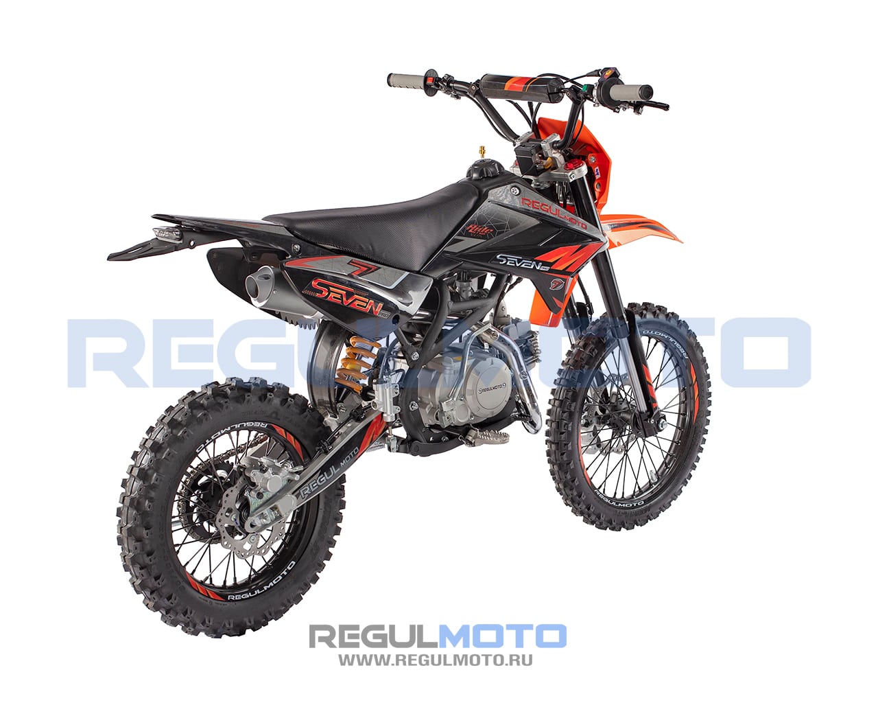 Питбайк Regulmoto SEVEN PRO 17/14 Черный-оранжевый