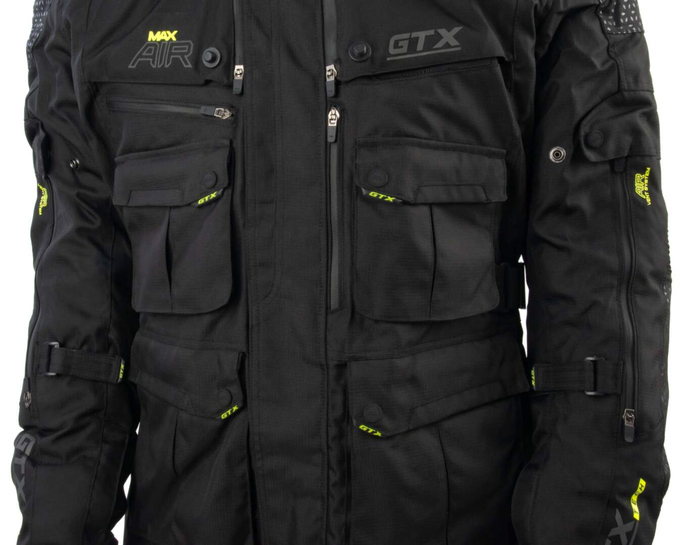 Куртка мотоциклетная (текстиль) GTX EJ-2402 BLACK (M)