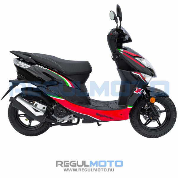 Скутер Regulmoto EAGLE 50 (LJ50QT-3L) колёса R12 Белый-синий