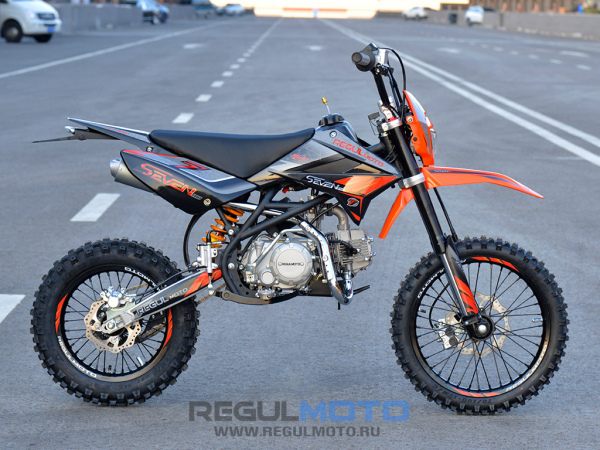 Питбайк Regulmoto SEVEN PRO 17/14 Черный-оранжевый